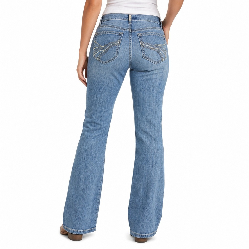 Ariat REAL Felicity Bootcut Jeans Womens 29S Light Wash Western 10041114
